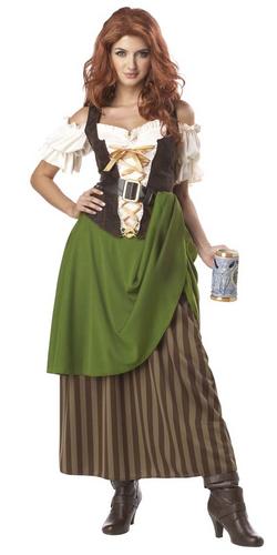 Wirtshausmädchen Damen Kostüm Deutsch Oktoberfest Bier Mädchen Erwachsenenkostüm Outfit - Bild 2 von 2
