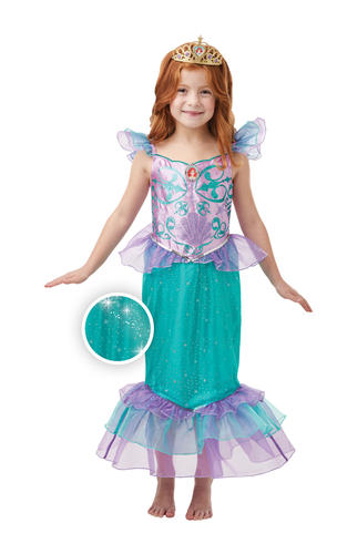 Glitter and Sparkle Disney Princess Girls Fancy Dress Fairy Tale Kids Costumes - Picture 10 of 22