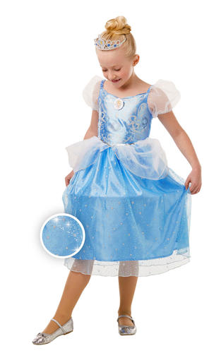 Glitter and Sparkle Disney Princess Girls Fancy Dress Fairy Tale Kids Costumes - Picture 22 of 22