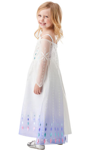Reina de las Nieves Elsa Premium Niñas Elegante Vestido Cuento de Hadas Niños Día del Libro Disfraz - Imagen 9 de 12