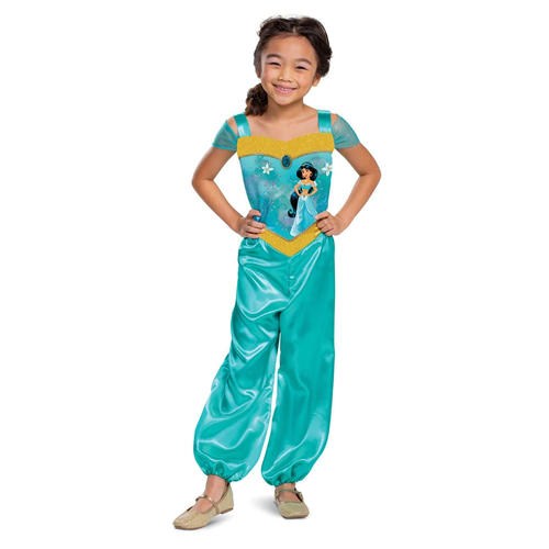 Offizielles Disney Mädchen Jasmin Kostüm Kinder Halloween Figur Outfit - Bild 4 von 6