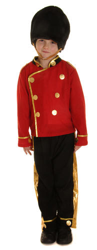Royal Buzby Guard Boys Costume Military British Soldier Kids Uniform Fancy Dress - Picture 3 of 6