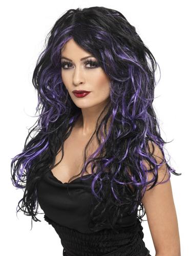 Ladies Halloween Wigs Adults Fancy Dress Womens Costume Accessory Hair Wavy Long - Picture 7 of 10
