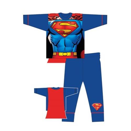 Official Superman Kids Pjs Toddler Boys DC Superhero Character Pyjamas 2-8 Years - Picture 12 of 12