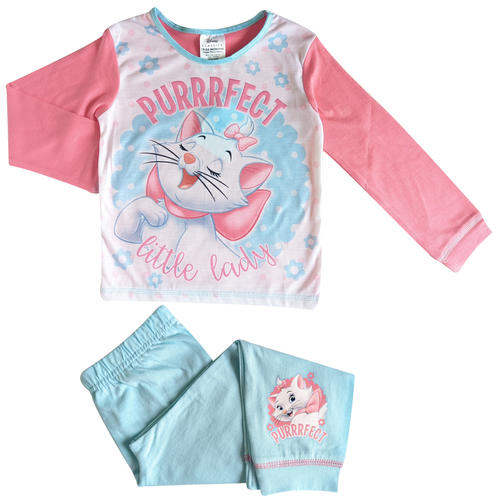 Offizielle Aristocats Disney Katzen Mädchen Charakter Pyjama Kinder PJs 2-5 Jahre - Bild 4 von 5