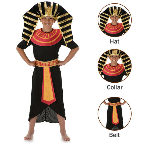 Ägyptisches Jungen Kostüm Historisches Altägypten Pharao Kinderkostüm - Bild 7 von 19