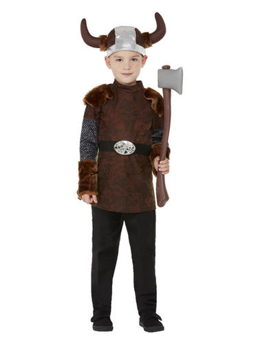 Viking Barbarian Kids Fancy Dress Medieval Saxon Boys Girls Book Day Costume - Picture 15 of 34