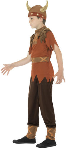 Viking Barbarian Kids Fancy Dress Medieval Saxon Boys Girls Book Day Costume - Picture 20 of 34