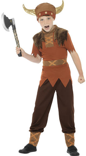 Viking Barbarian Kids Fancy Dress Medieval Saxon Boys Girls Book Day Costume - Picture 23 of 34