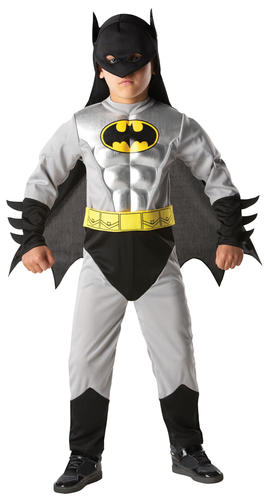 Batman + Mask Boys Fancy Dress Superhero Comic Book Kids Childrens Costume New - Picture 29 of 29