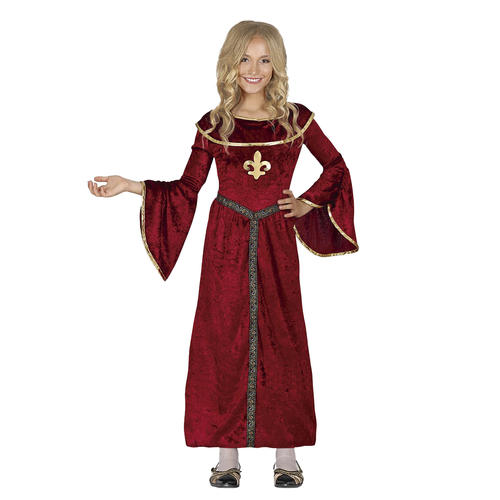 Mädchen Mittelalter Prinzessin Schule Welttag des Buches Tudor Kostüm Kinderkostüm Neu - Bild 7 von 8