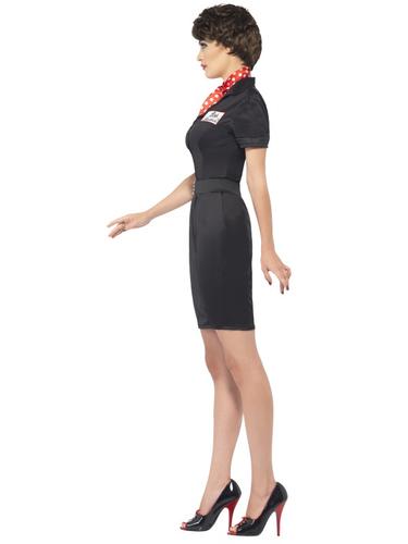 Rizzo Grease Fancy Dress 1950s Pink Ladies Movie Character Adults Costume Outfit - Picture 8 of 12