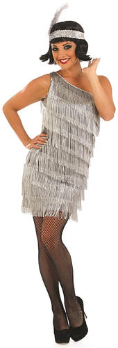 Silver hotsell gatsby dress