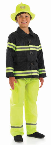 Fireman Uniform Boys Fancy Dress Firefighter Emergency Services Childs Costume - Picture 4 of 7