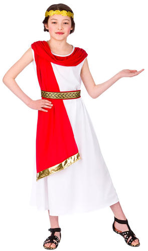 Roman Girls Fancy Dress Childs Historical Ancient Rome Kids Grecian Day ...