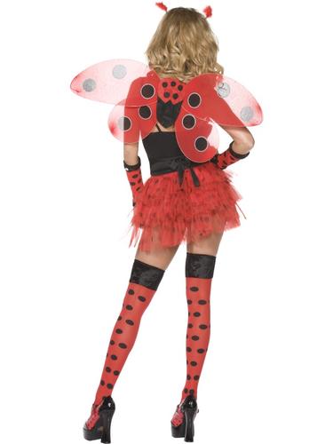 Lady Bug Ladies Animal Ladybug Fancy Dress Costume 8-16 - Picture 6 of 6