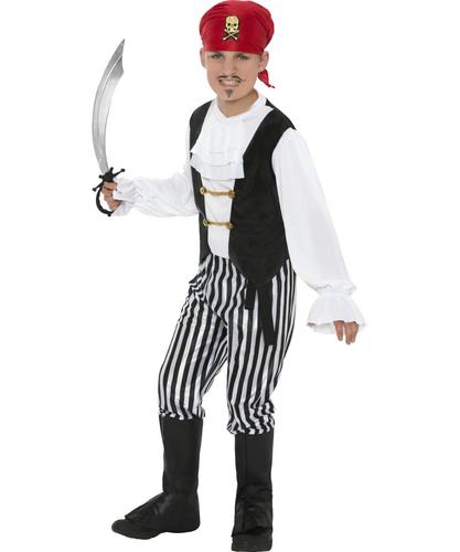 Pirate Kids Costume + Hat Book Week Boys Girls Halloween Fancy Dress Childs 3-8 - Picture 6 of 28