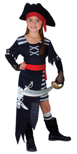 Piratenprinzessin Mädchen Kostüm Karibik Kinder Welttag des Buches Kostüm Outfit - Bild 3 von 8