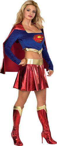 RD 880558 Ladies Costume Fancy DC Comics Licensed Supergirl Superwoman Hero Tutu