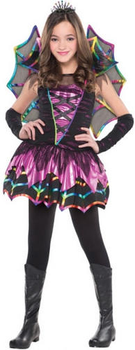 Ballerina Bat Vampires Girls Fancy Dress Halloween Party Childs Kids Costume New - Picture 7 of 9