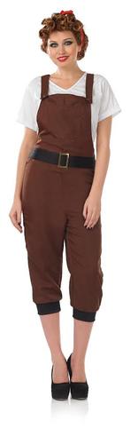1940s Army Girls Fancy Dress WW2 40s Wartime Uniform Womens Costume Outfits New - Picture 9 of 10