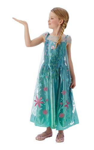 Fiebre congelada Elsa Niñas Vestido de fantasía Disney Princesa Niños  Disfraz de cuento de hadas | eBay