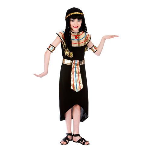 Egyptian Kids Costumes + Headpiece Cleopatra or Pharoah Egypt Childs Fancy Dress - Picture 9 of 14