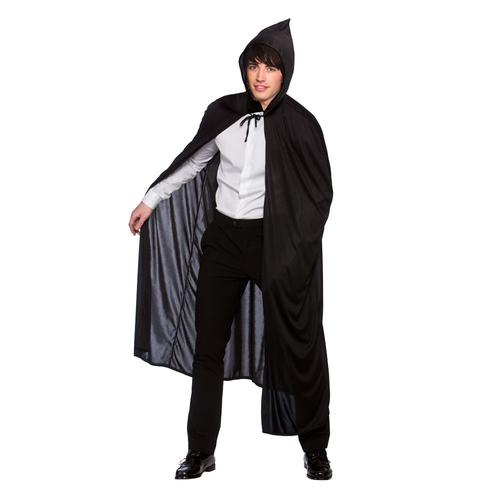 Long Hooded Capes Adults Fancy Dress Halloween Womens Men Witch Vampire ...