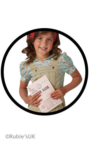 Land Mädchen Kostüm 30er 40er Bauer Fabrikarbeiter Kinder Kinderkostüm Outfit - Bild 6 von 6