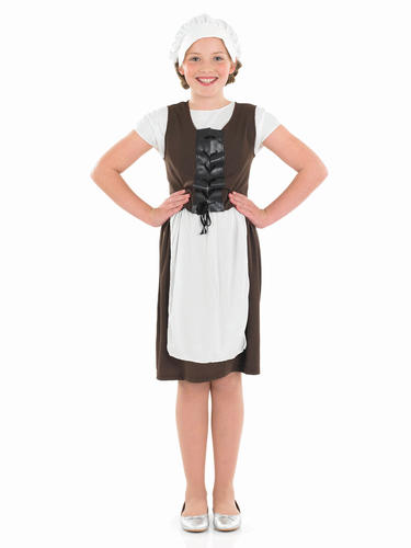 Tudor Poor Kids Fancy Dress Childs Childrens History World Book Day Week Costume - Picture 6 of 8