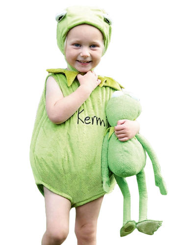 Kermit der Frosch Kinder Kostüm Disney Muppets Tier Jungen Mädchen Kleinkindkostüm - Bild 4 von 4