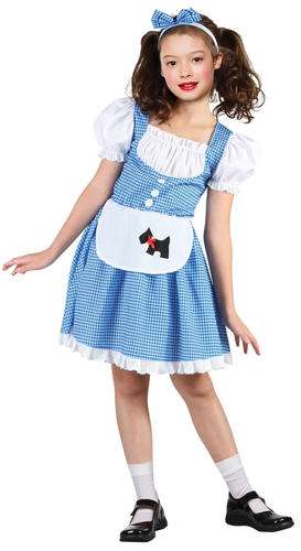 Country Girl Fancy Dress Dorothy Book Week Character Kids Childs Costume Outfit