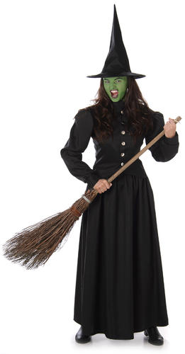 Böse Hexe Damen Kostüm Halloween Hexen Damen Erwachsene Kostüm Outfit - Bild 3 von 3