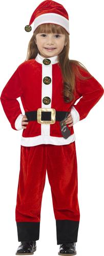 Santa Claus Kids Fancy Dress Festive Father Christmas Boys Girls Costume Outfit - Picture 7 of 17