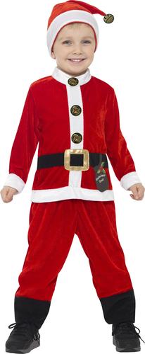 Santa Claus Kids Fancy Dress Festive Father Christmas Boys Girls Costume Outfit - Picture 6 of 17