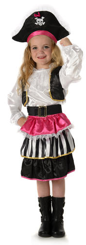 Pirate Sweetie Girls Fancy Dress Buccaneer World Book Day Childrens Kids Costume - Picture 4 of 4