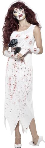 Scary Zombie Ladies Halloween Fancy Dress Adults Womens Horror Costume Outfit - Picture 8 of 46