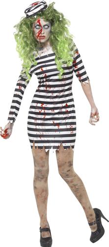 Scary Zombie Ladies Halloween Fancy Dress Adults Womens Horror Costume Outfit - Picture 20 of 46