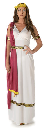 Roman Goddess Ladies Fancy Dress Ancient Greek Athena Womens Adults Costumes New - Picture 7 of 19