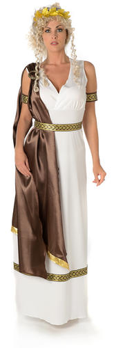Roman Goddess Ladies Fancy Dress Ancient Greek Athena Womens Adults Costumes New - Picture 10 of 19