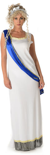 Roman Goddess Ladies Fancy Dress Ancient Greek Athena Womens Adults Costumes New - Picture 18 of 19