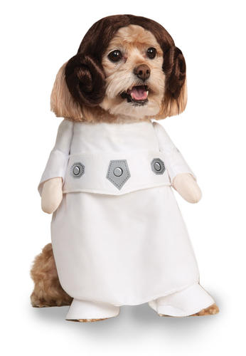 princess leia fancy dress star wars rebel film movie scifi puppy pet