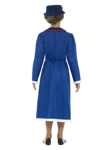 Mary POPPINS RAGAZZE COSTUME DISNEY Victorian Nanny Bambini Costume Nuovo