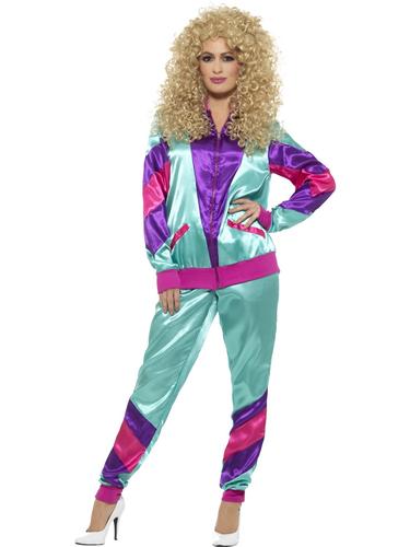 1980 s Shell Suit Ladies Fancy Dress Height of Fashion Tracksuit