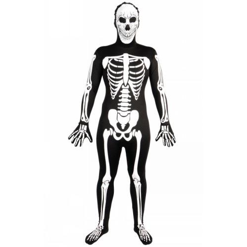 Body Skinz Elegante Vestido Piel Lycra Traje corporal Hombres Adulto Disfraz de Halloween - Imagen 9 de 22