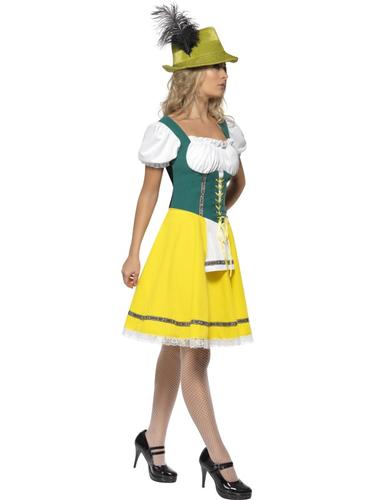 Bavarian German Maid Beer Girl Womens Fancy Dress Ladies Oktoberfest Costume - Picture 7 of 11