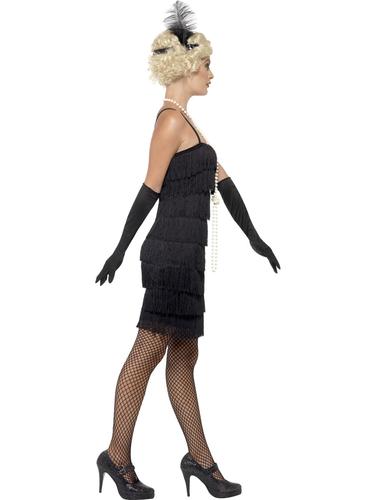 Short Flapper Girl Womens Fancy Dress 1920s 20s Charleston Ladies Adults Costume - Imagen 3 de 58