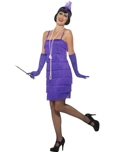 Short Flapper Girl Womens Fancy Dress 1920s 20s Charleston Ladies Adults Costume - Imagen 40 de 58