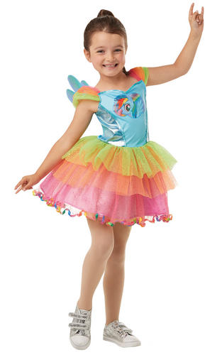 Little Pony Book Day Girls Unicorn Costume Kids Fancy Dress Rainbow Dress UK