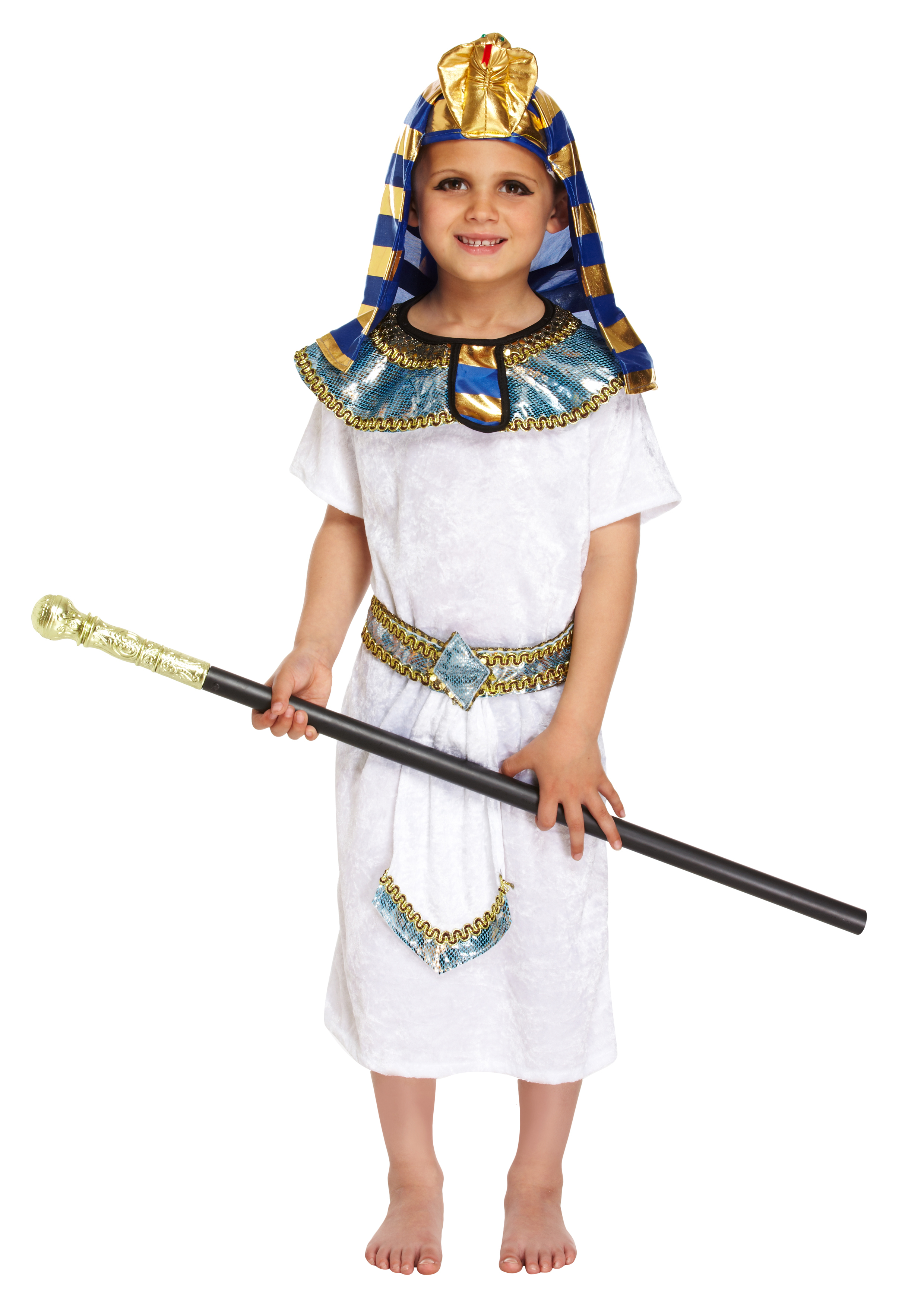 Egyptian Boys Fancy Dress Historic Ancient Egypt Pharaoh Childrens Kids ...